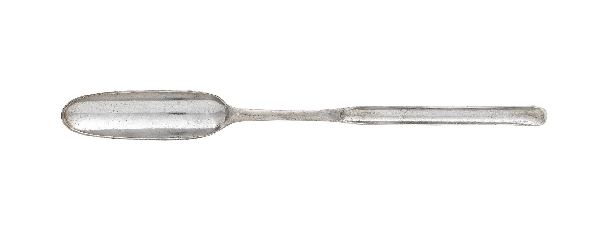 An 18th century silver marrow scoop maker's mark R.S, London, 1767