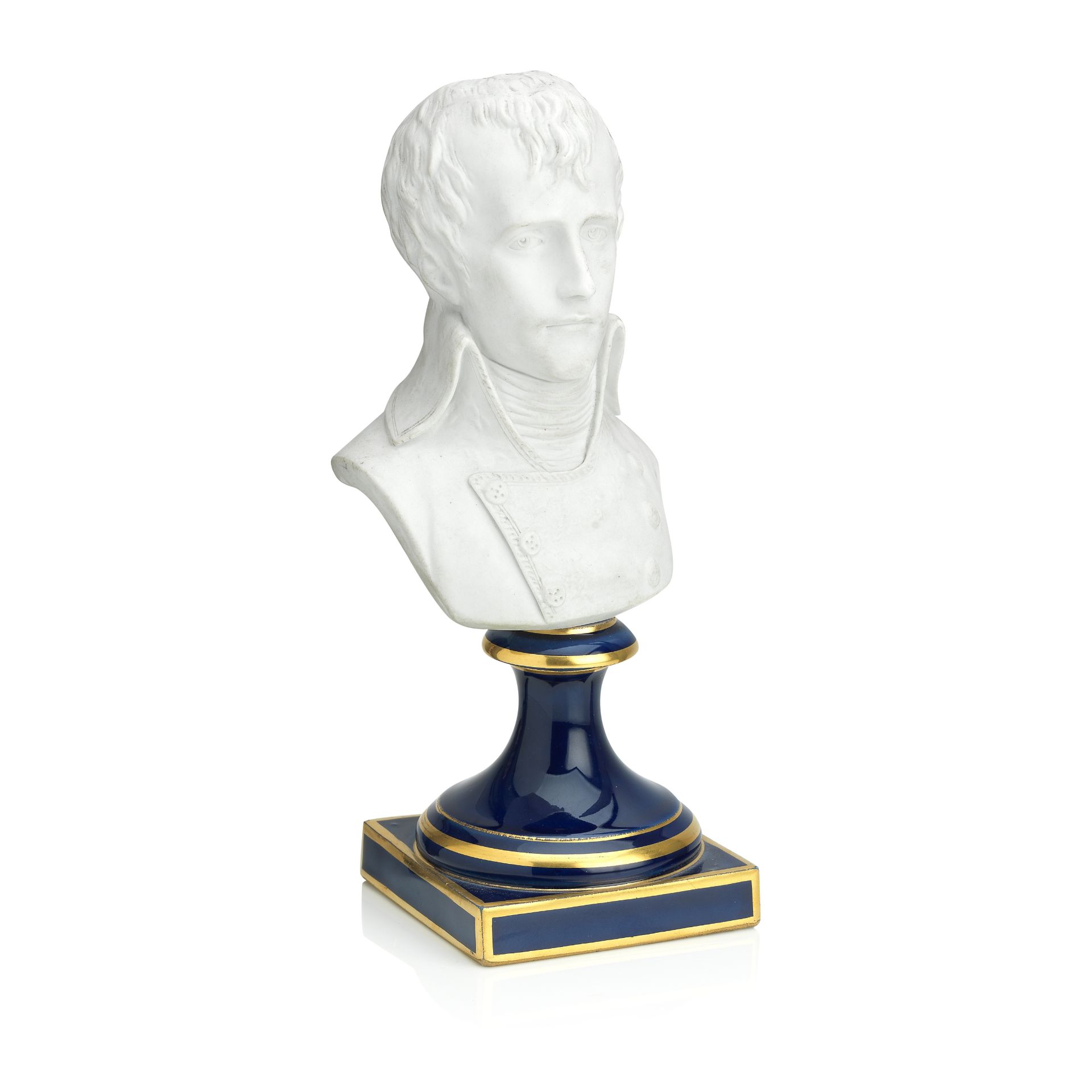A Sèvres style biscuit portrait bust of Napoléon Bonaparte