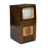 A vintage Columbia free standing television set