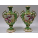 A pair of Royal Bonn pottery vases circa 1900