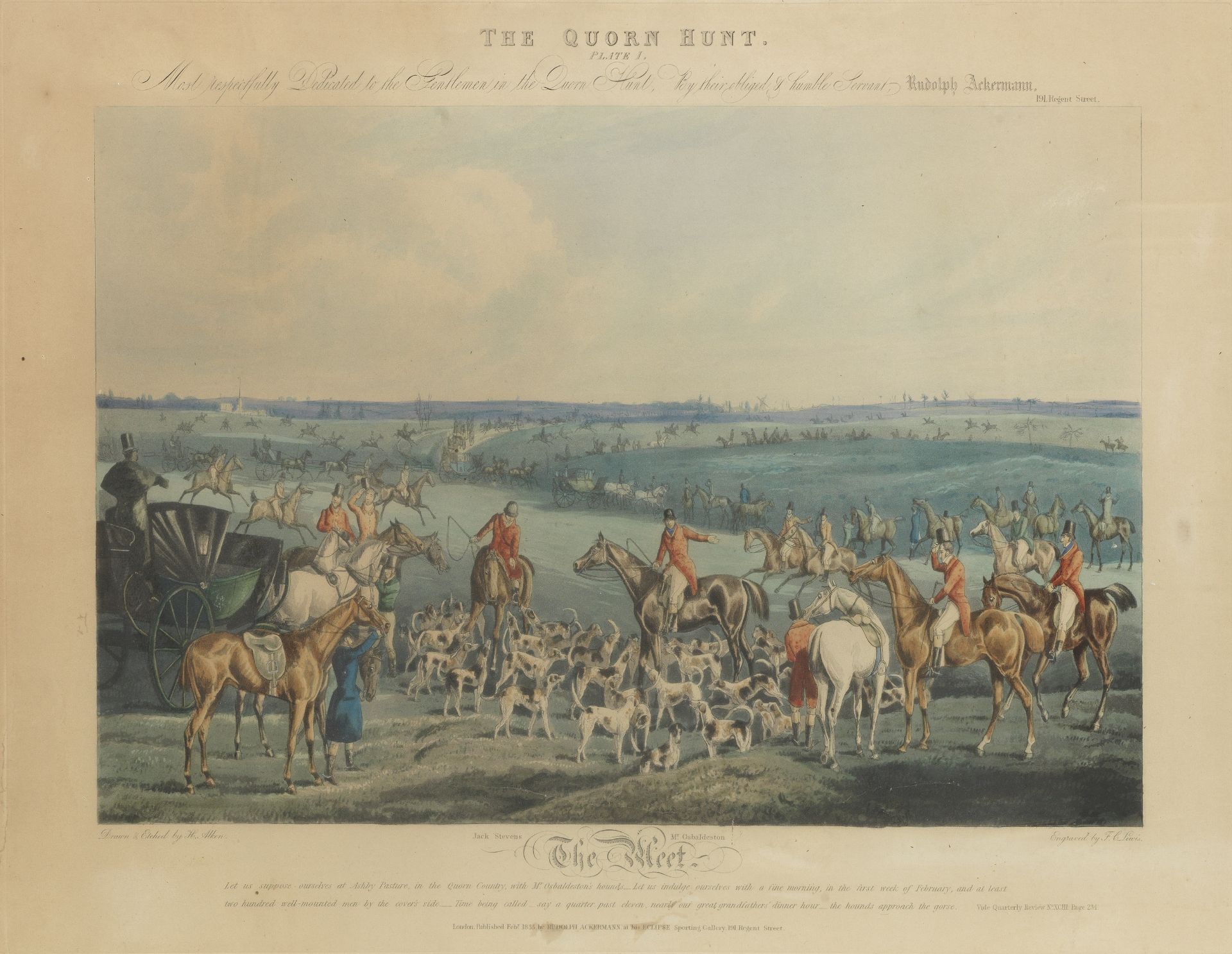 After Henry Alken (British, 1785-1851) The Quorn Hunt