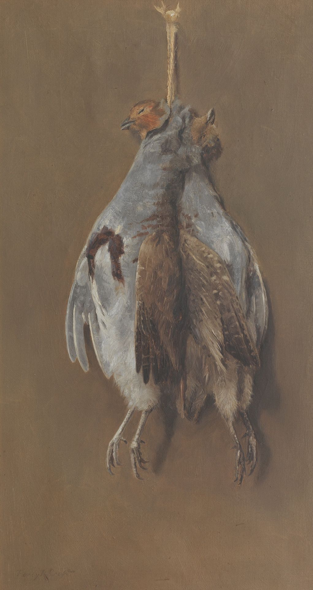 Percy Robert Craft (British, 1856-1934) Hanging Game - Partridges