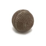 A PROTOTYPE RUBBER CORED GOLF BALL, CIRCA EARLY 20TH CENTURY