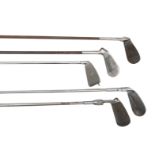 A SELECTION OF five STEEL SHAFTED WHOLE IN ONE ADJUSTIBLE IRONS ((5))