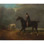 After Samuel Spode (British, active 1825-1858) Gentleman on Horseback with Greyhounds