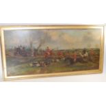 British School (late 19th Century) Hunting scene