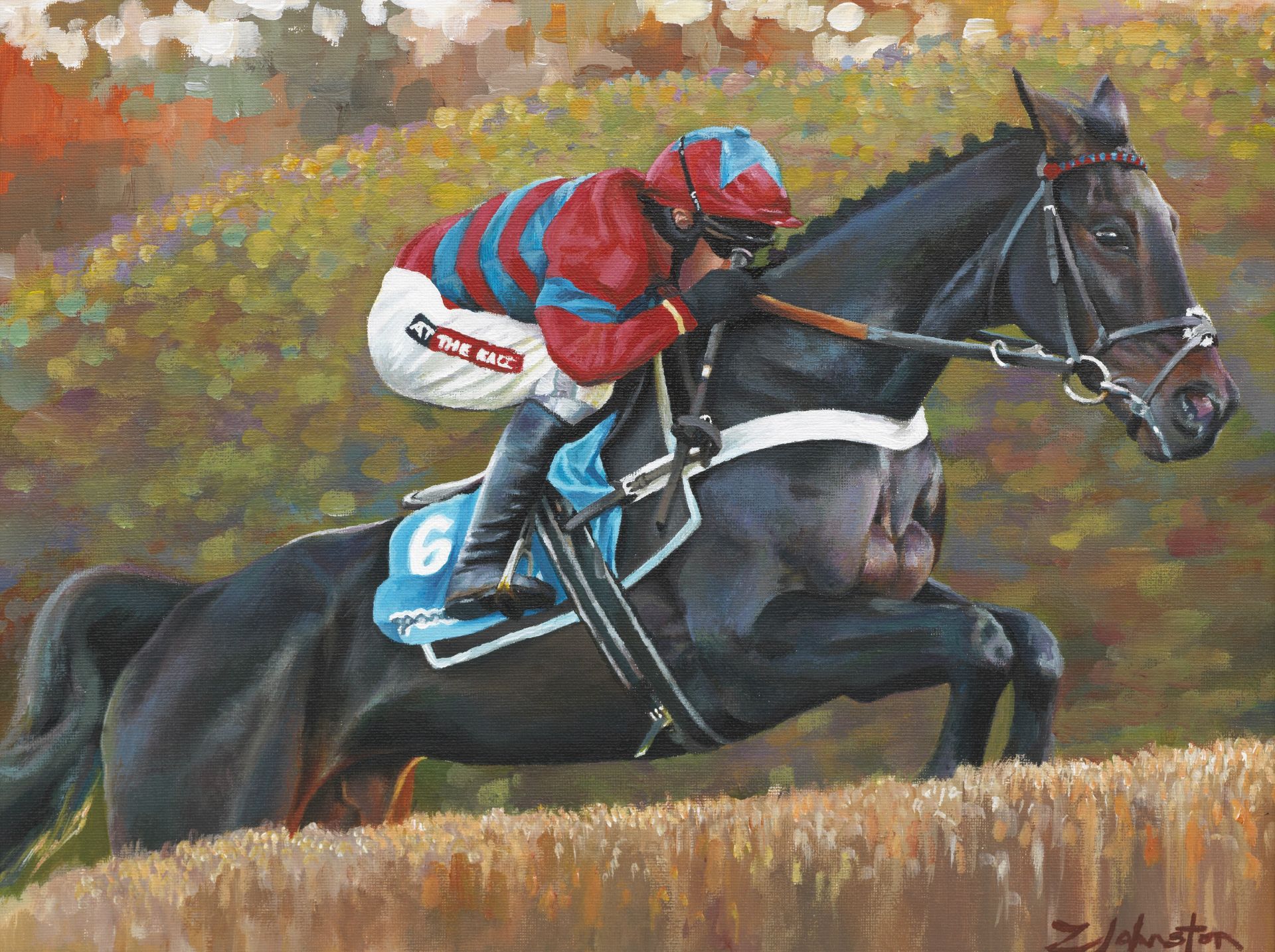 Zoe Johnston (British, born 1976) Racehorse - Sprinter Sacre