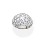 Diamond bombé ring