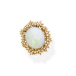 Grima: Opal and diamond ring,