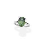 demantoid garnet ring