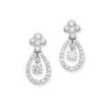 Graff: pair of diamond drop earrings