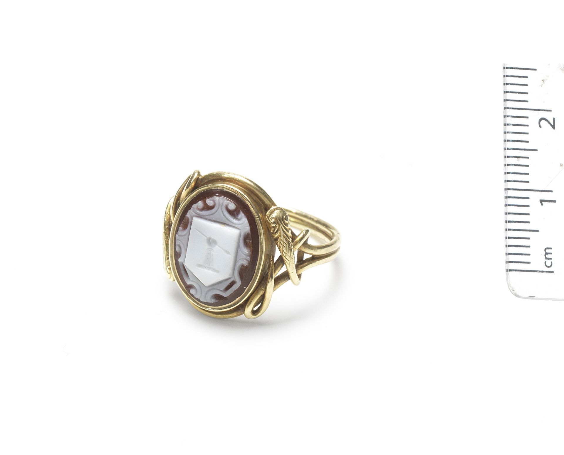 A hardstone seal ring,