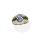 Sapphire and diamond ring