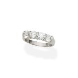 Diamond four-stone ring