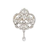 Diamond brooch/pendant,