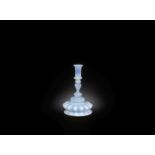 A very rare Venetian opalescent glass candlestick, circa 1700