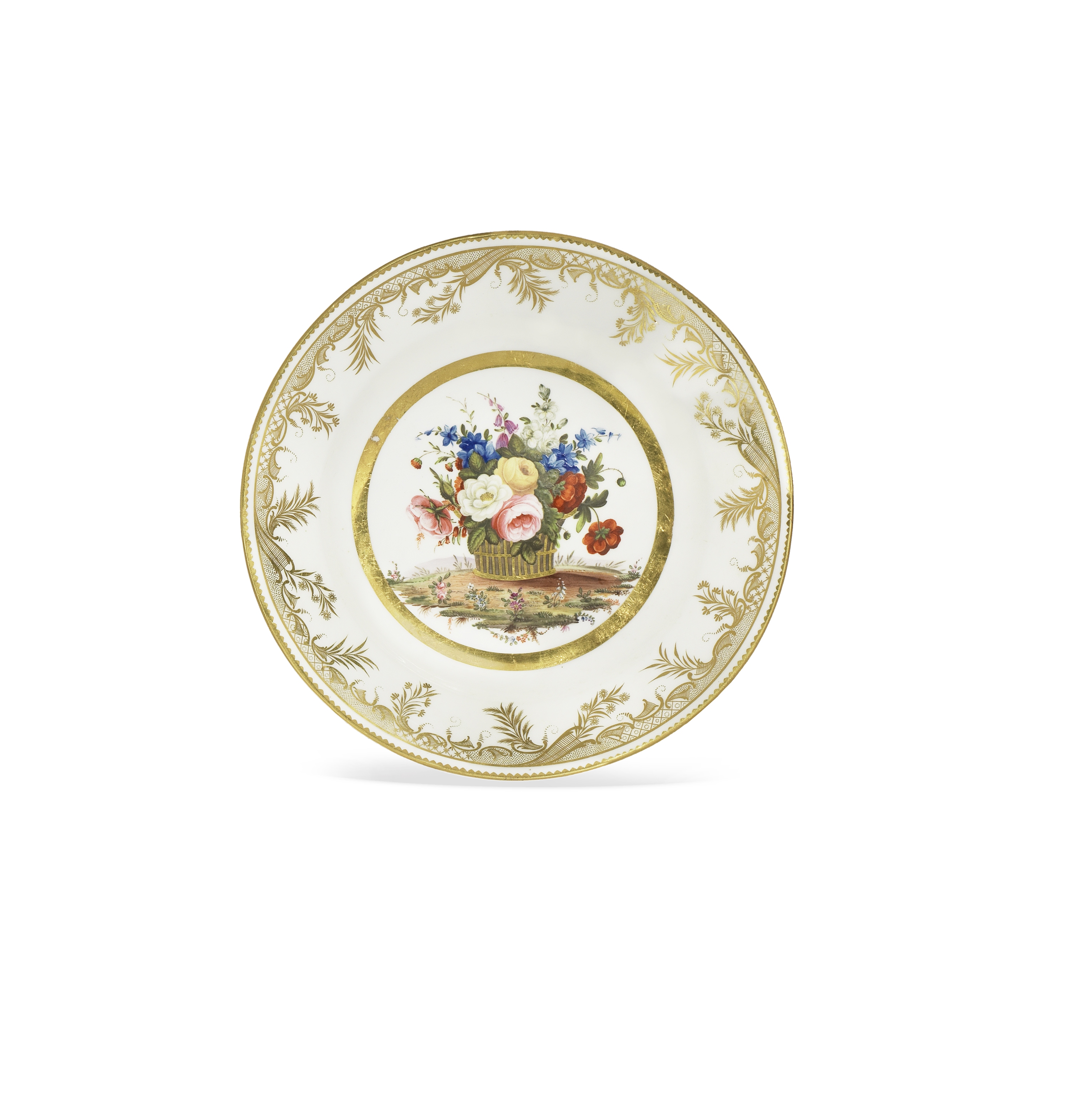 A Swansea plate, circa 1815-17