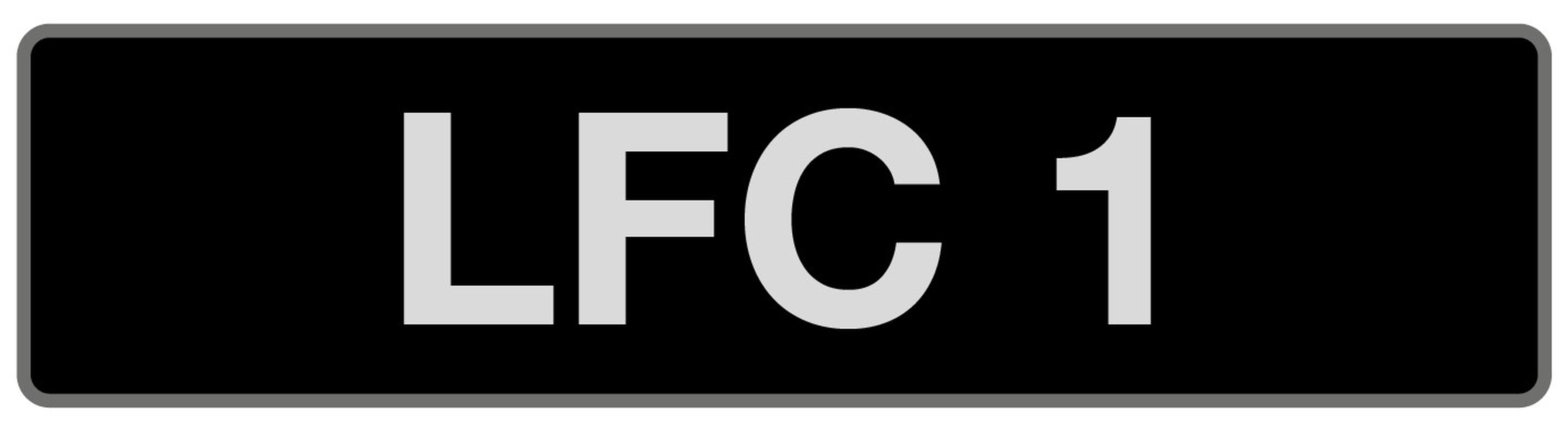 UK VEHICLE REGISTRATION NUMBER 'LFC 1'