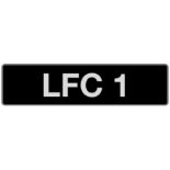 UK VEHICLE REGISTRATION NUMBER 'LFC 1'