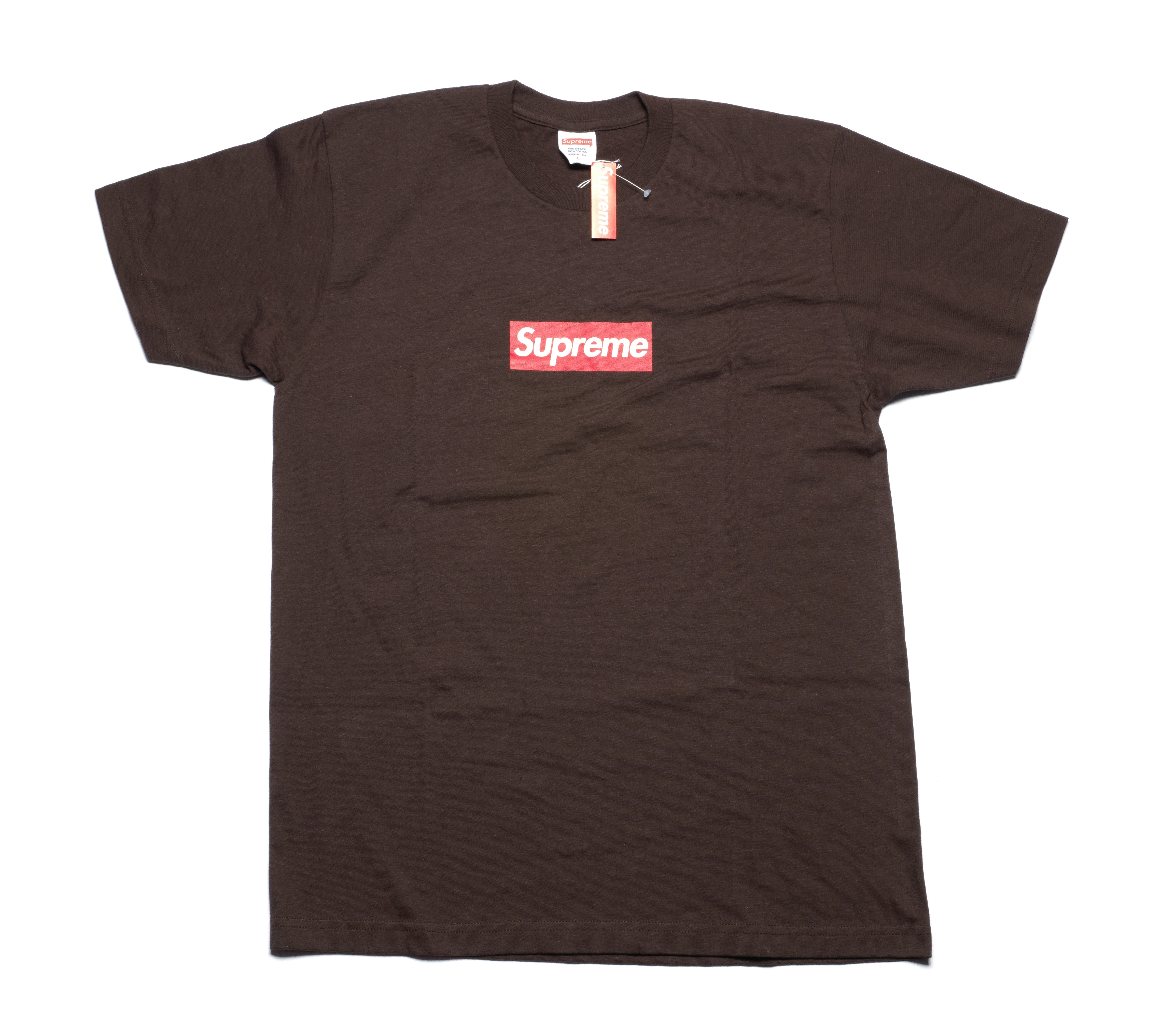 Supreme, New York 20th Anniversary Brown Box Logo Tee, 2014 Size L