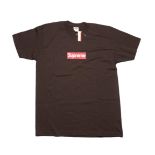 Supreme, New York 20th Anniversary Brown Box Logo Tee, 2014 Size L