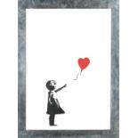 BANKSY (born 1975) Girl with Balloon, 2004 (with the publisher's blindstamp, Pictures on Walls, L...