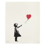 BANKSY (born 1975) Girl with Balloon, 2004 (with the publisher's blindstamp, Pictures on Walls, L...