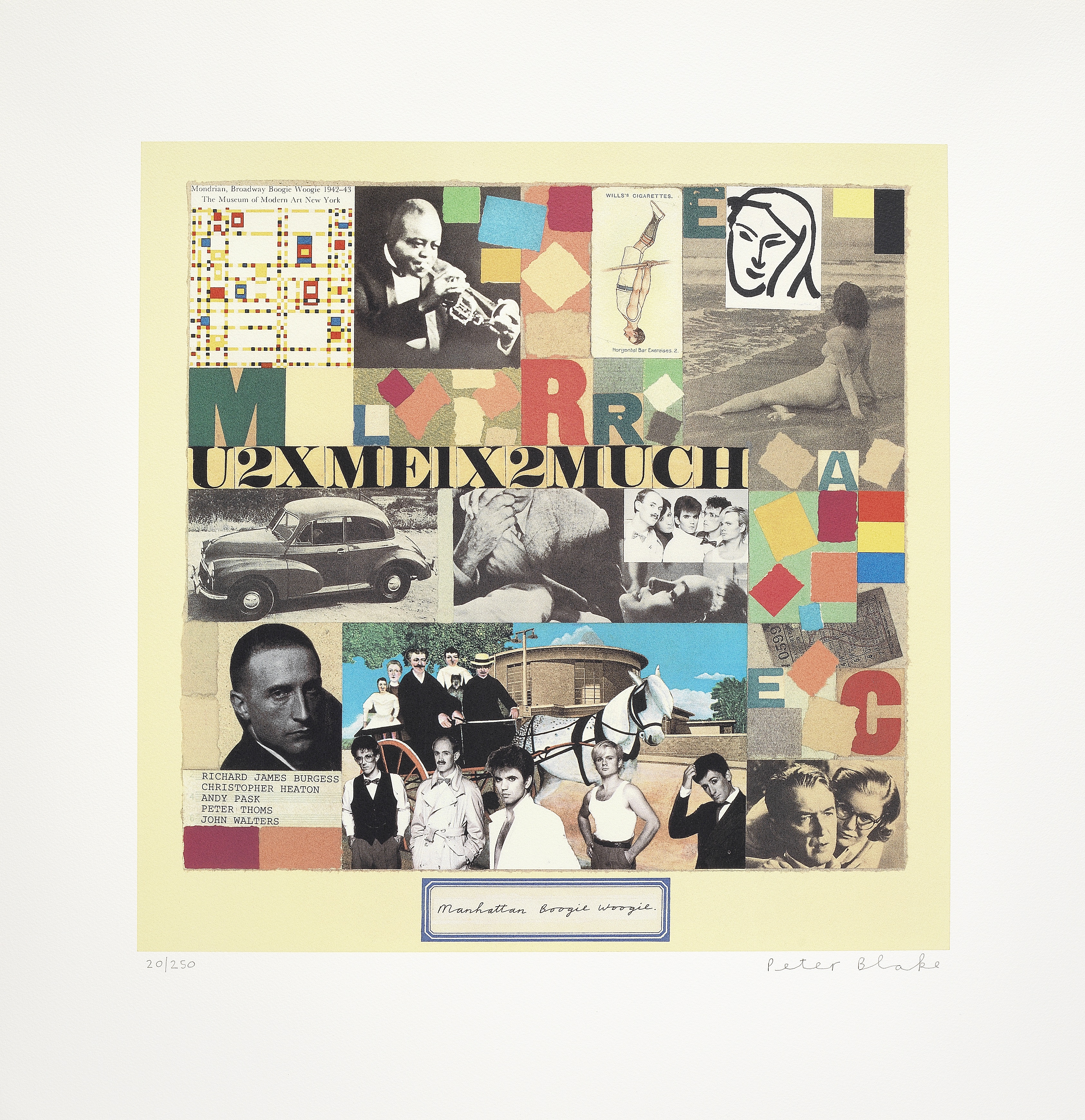 SIR PETER BLAKE (born 1932) Manhattan Boogie Woogie, 2009