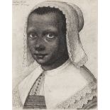 Various Artists A small collection of Old Master and Modern Prints Hollar etching 'Bust of a Negr...