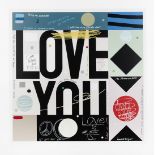 David Spiller (British, 1942-2018) Love Forever True Screenprint in colours, 2017, on wove, signe...