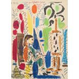 Pablo Picasso (Spanish, 1881-1973) L'Atelier de Cannes, cover for 'Ces peintres nos amis, Vol. II...