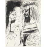 Pablo Picasso (Spanish, 1881-1973) Le Vieux Roi Lithograph, 1959, on Arches, signed in red crayo...