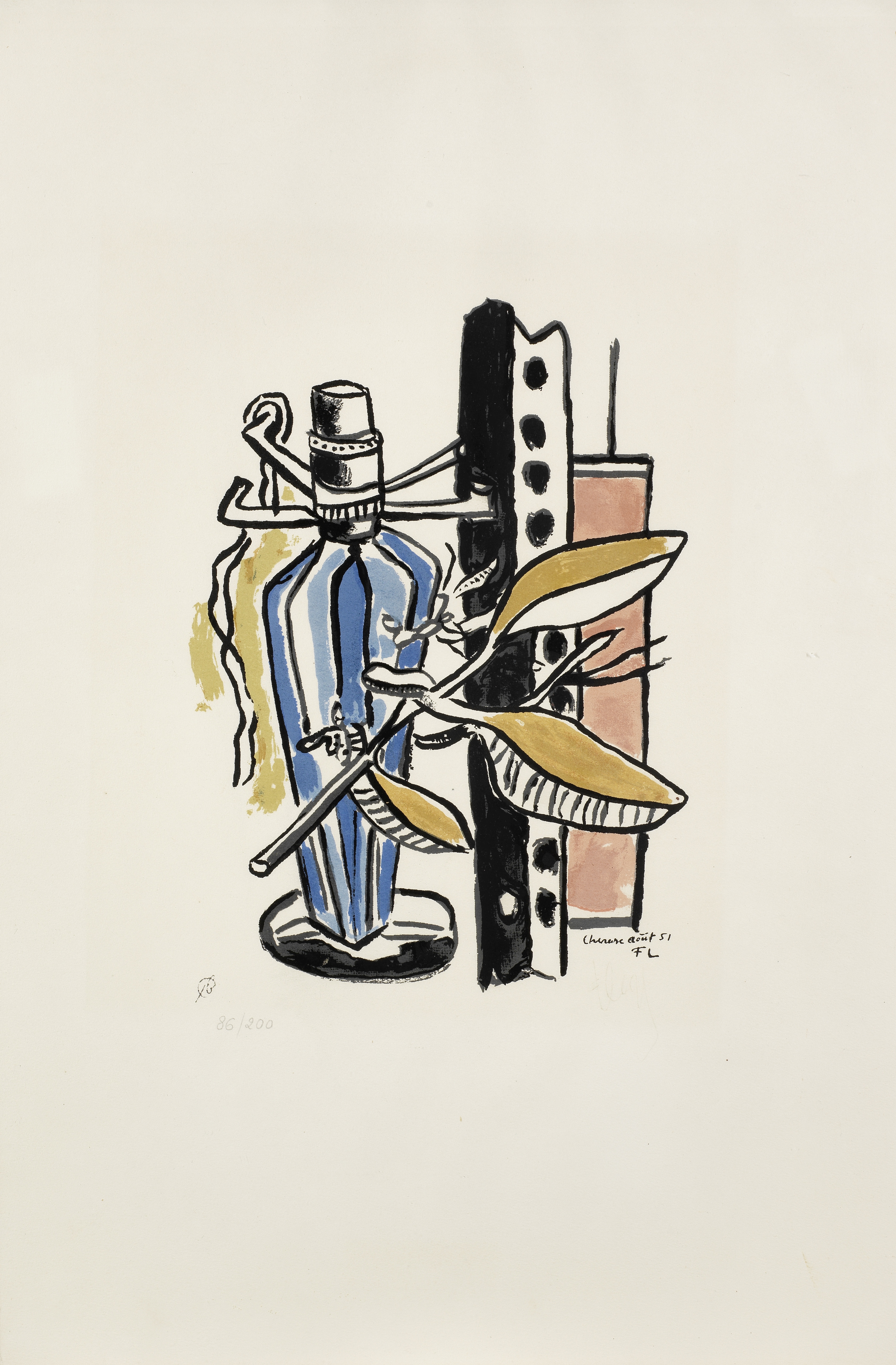 After Fernand Léger (1881-1955) Untitled, from 'Album of Ten Serigraphs' Lithograph in colours, 1...