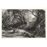 Samuel Palmer (British, 1805-1881) The Morning of Life; Weary Ploughman; Rising Moon or an Englis...