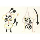Joan Miró (Spanish, 1893-1983) One plate from 'L'Enfance d'Ubu' Lithograph printed in colours, 1...