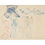 Stanley William Hayter (British, 1901-1988) Untitled Ballpoint and felt-tip pen, 1950, on wove, ...