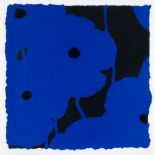 Donald Sultan (American, born 1951) One plate, from 'Blues' Screenprint with flocking in colours,...