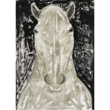 Dame Elisabeth Frink R.A. (British, 1930-1993) Grey Horse Head Lithograph printed in colours, 199...