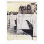 Christo & Jeanne-Claude (AMERICAN, 1935-2020; 1935-2009) The Pont Neuf Wrapped Offset lithograph...
