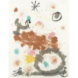 Joan Miró (Spanish, 1893-1983) One plate, from 'Quelques Fleurs pour des Amis' Lithograph printe...