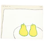 William Scott R.A. (British, 1913-1989) Lemon Pears Lithograph printed in colours, 1974, on wove,...