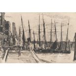 James Abbott McNeill Whistler (American, 1834-1903) Billingsgate Etching, 1859, on thick laid, Gl...