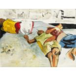 Armand Boua (Ivorian, born 1978) Sleeping street children