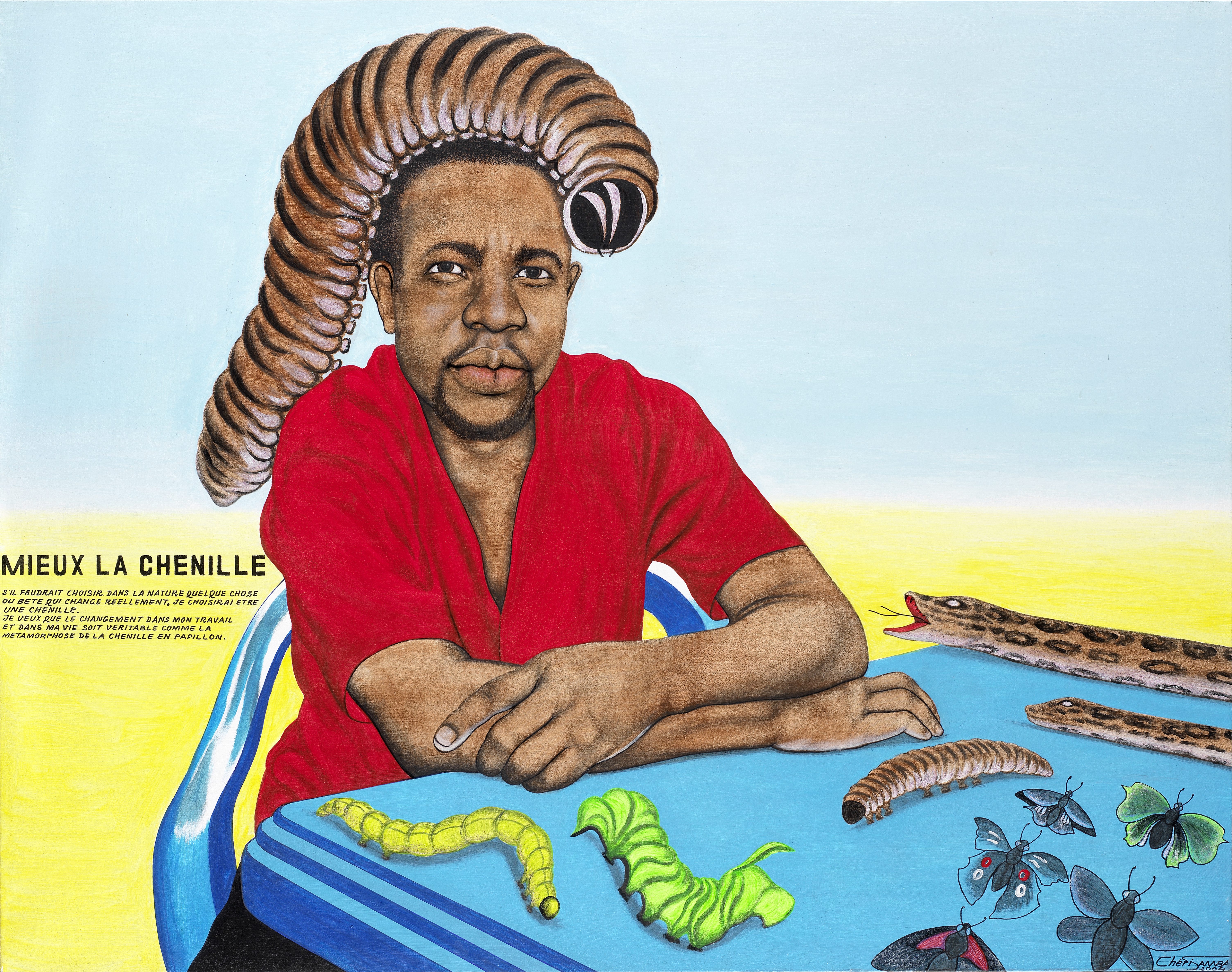Chéri Samba (Democratic Republic of Congo, born 1956) Mieux la Chenille