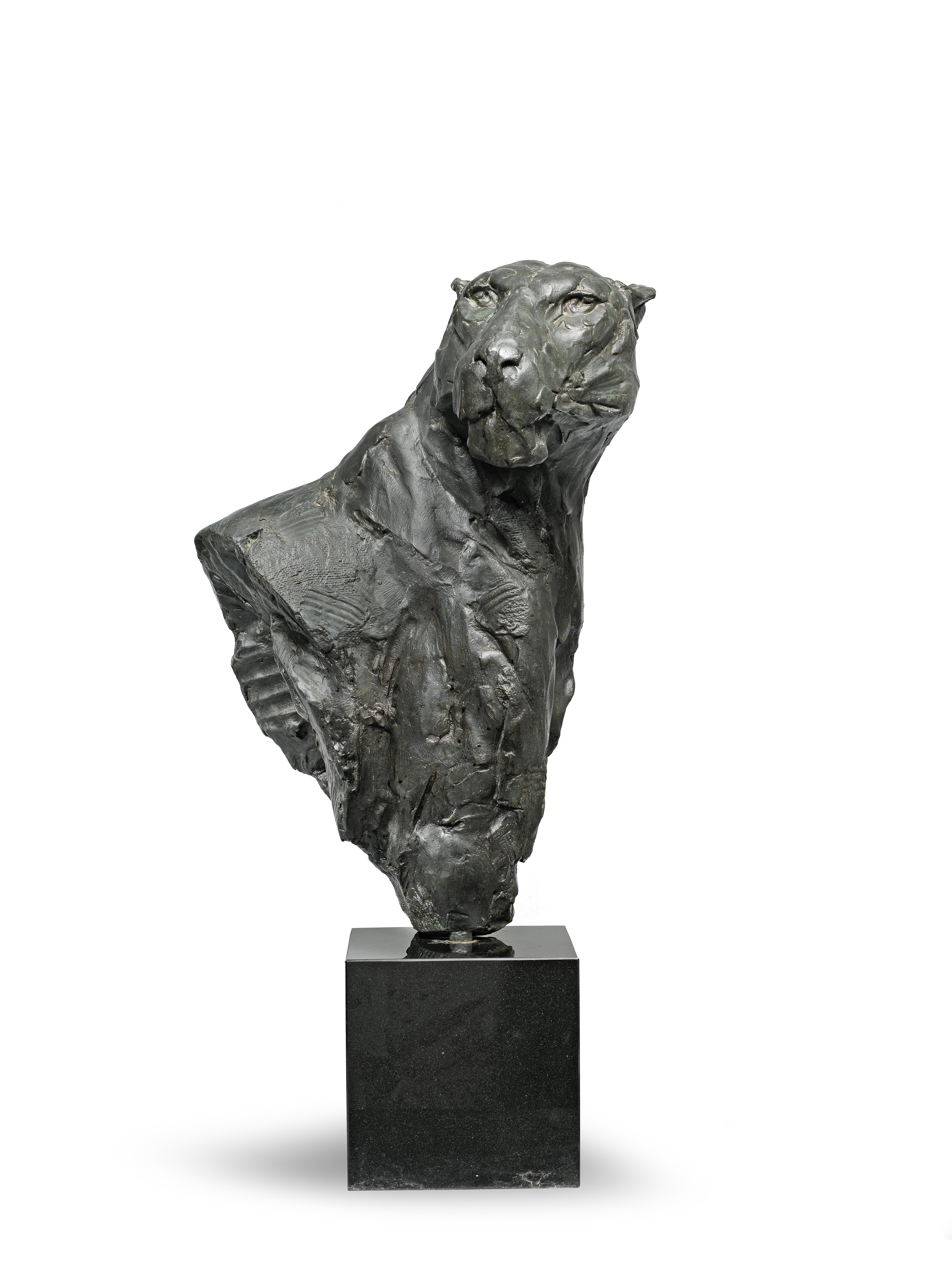 Dylan Lewis (South African, born 1964) Leopard bust 83.5 x 40 x 47cm (32 7/8 x 15 3/4 x 18 1/2in...