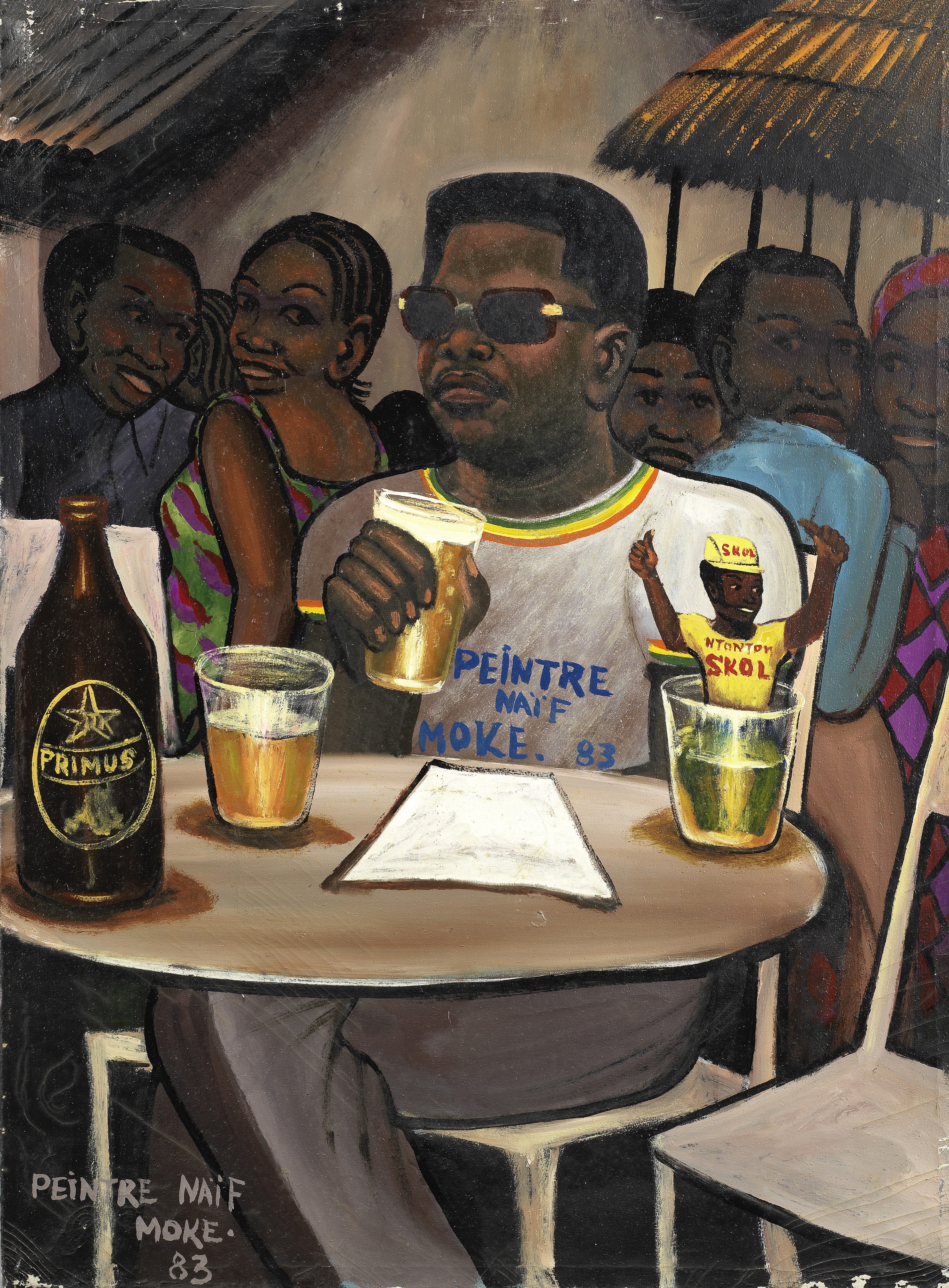 Monsengwo Kejwamfi 'Moke' (Democratic Republic of Congo, 1950-2001) A man in a cafe, probably a s...