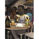Monsengwo Kejwamfi 'Moke' (Democratic Republic of Congo, 1950-2001) A man in a cafe, probably a s...