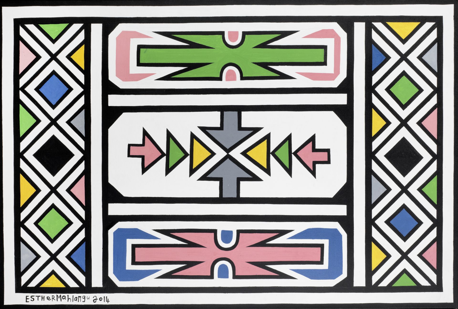 Esther Mahlangu (South African, born 1935) Untitled