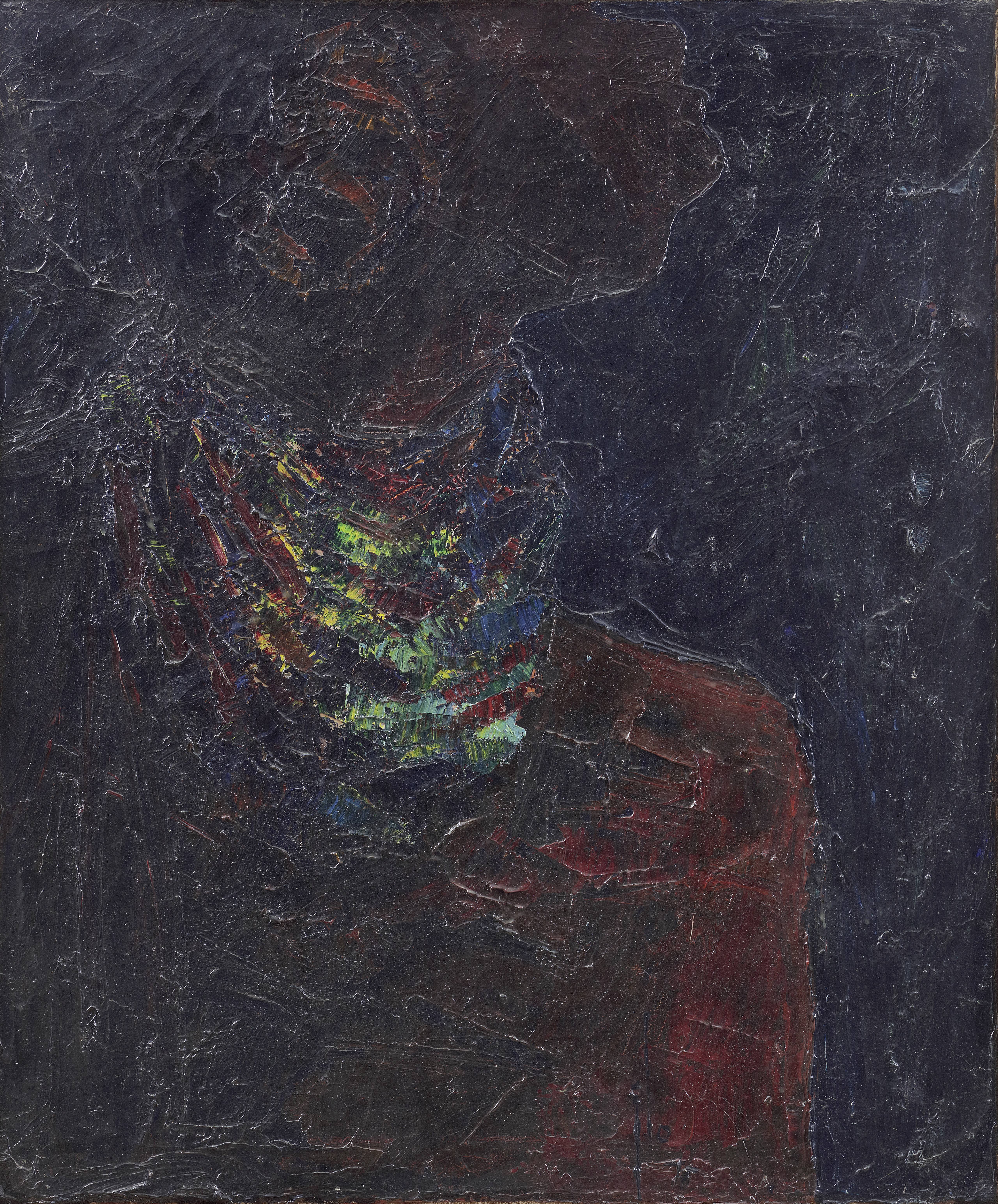 Ablade Glover (Ghanaian, born 1934) Woman wearing a necklace