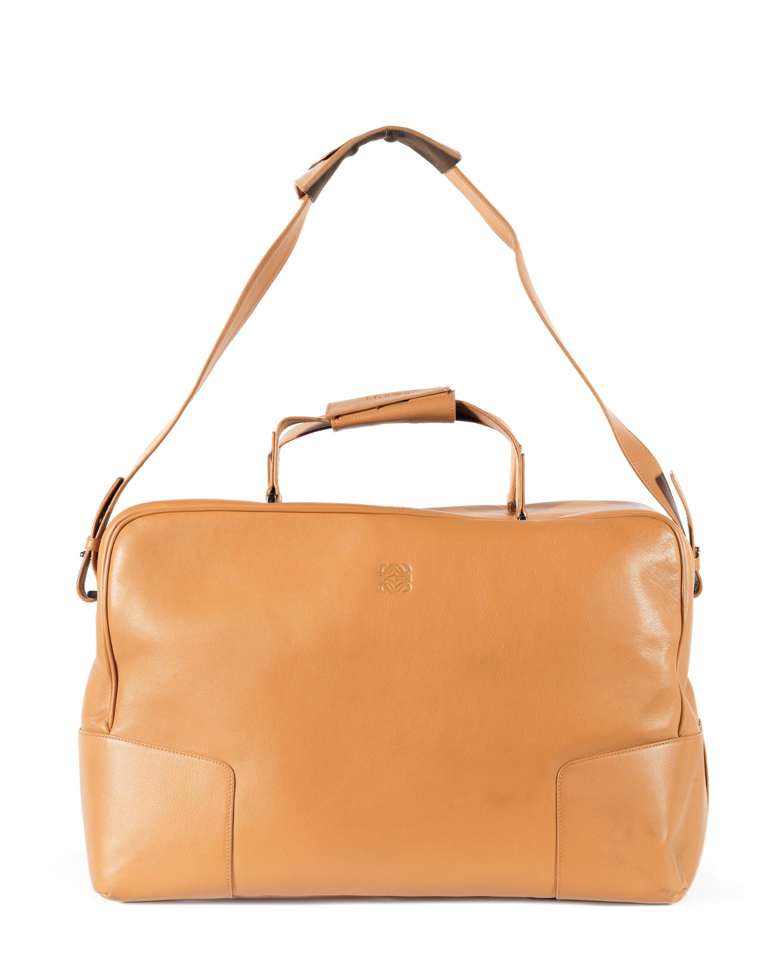 Tan Leather Weekend Bag, Loewe, (Includes padlock, keys, cloche and dust bag)